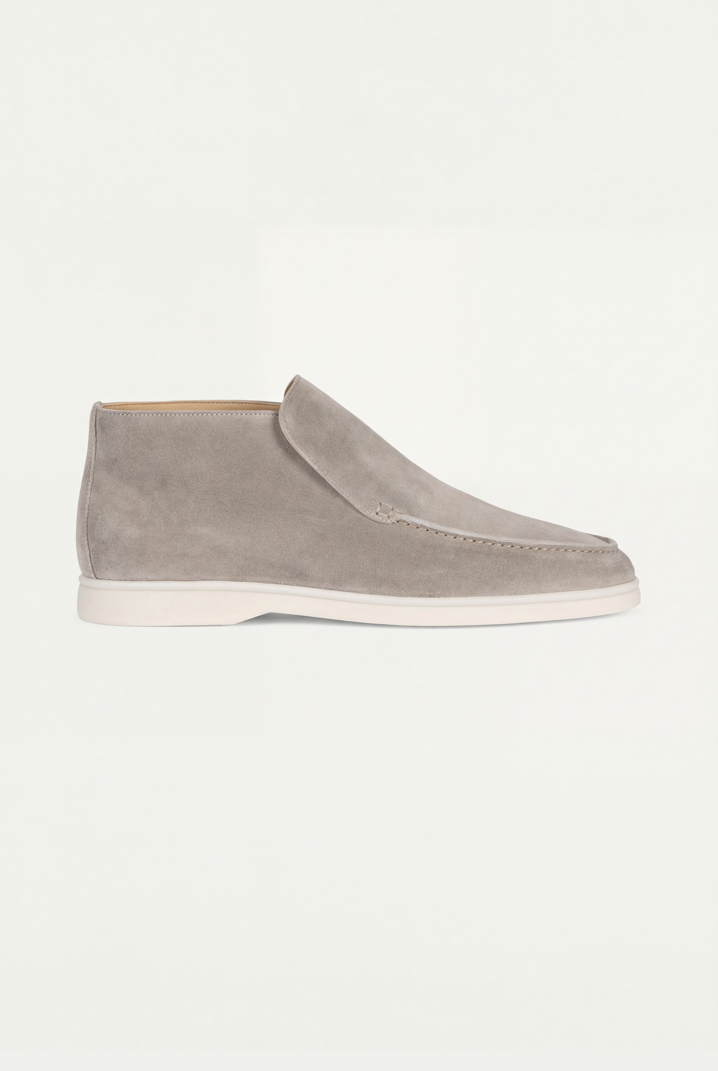 Amalfi Suede City Loafer Light Gray