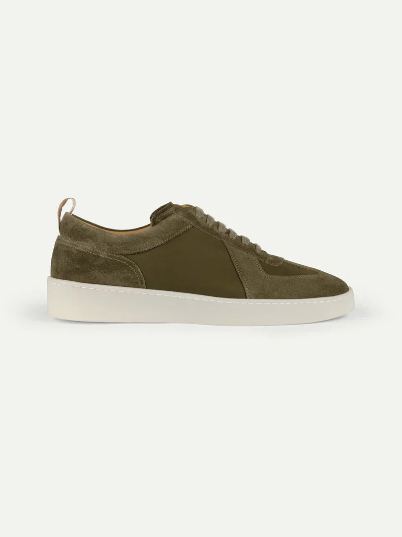 Amalfi Suede Sneaker Army Green