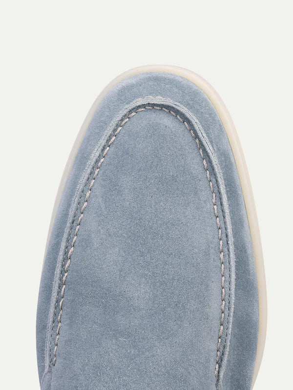 Suede Summer Loafer Baby Blue
