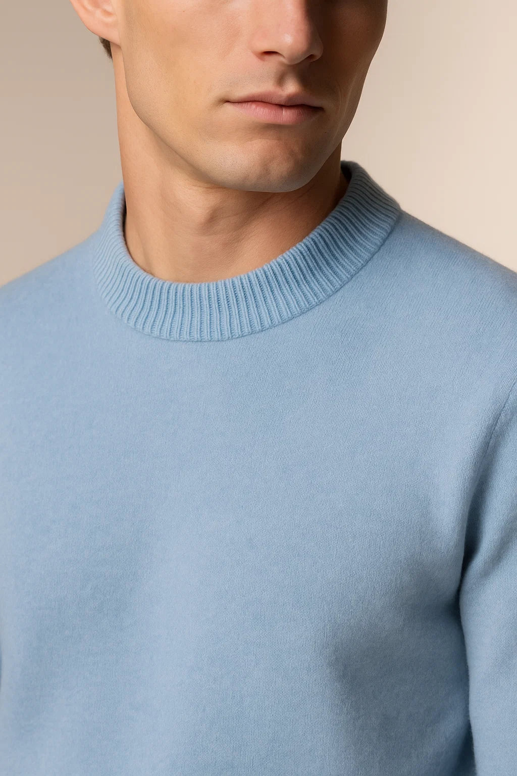Laurenti cashmere crewneck Baby Blue
