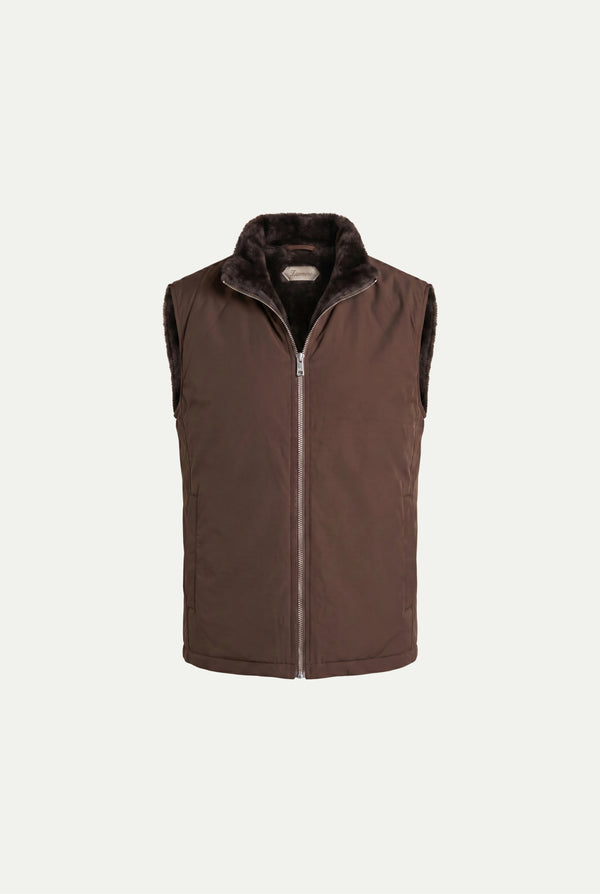 Ziamore Fur Bodywarmer Chocolate