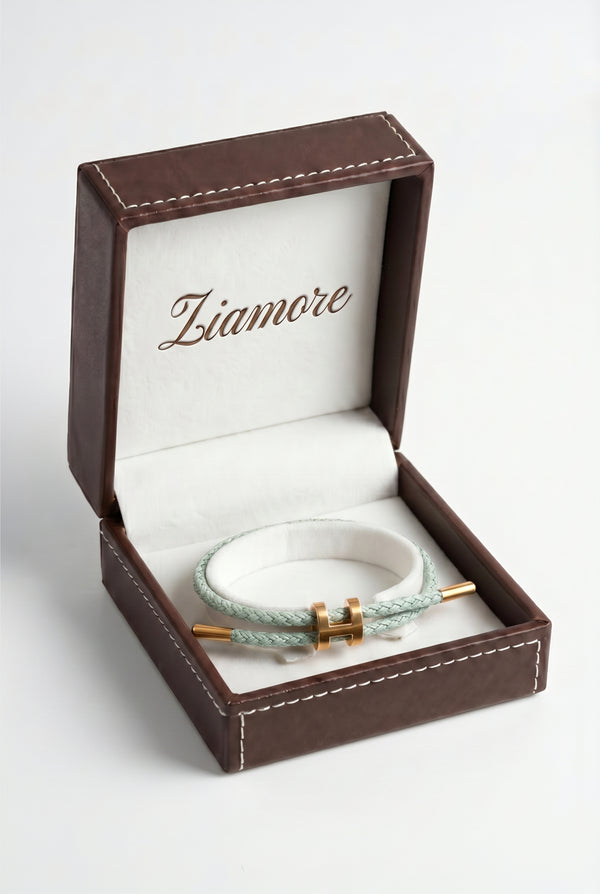 Ziamore Gold Bracelet Mint/Gold