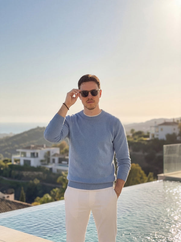 Laurenti cashmere crewneck Blue