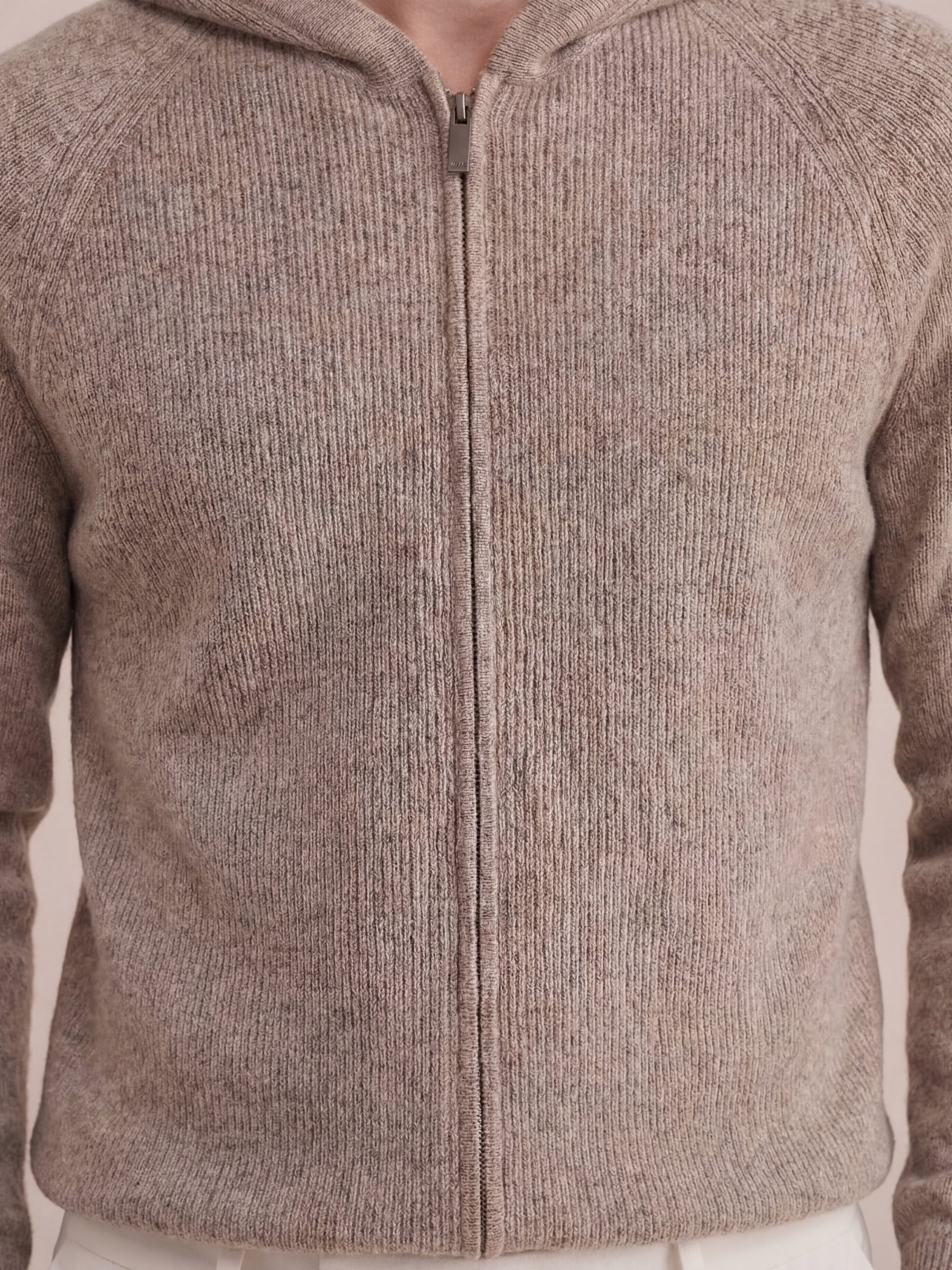 Cortina Knit Hoodie Brown