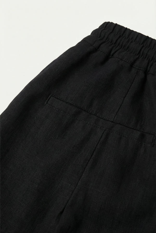 Amalfi Linen Short Black