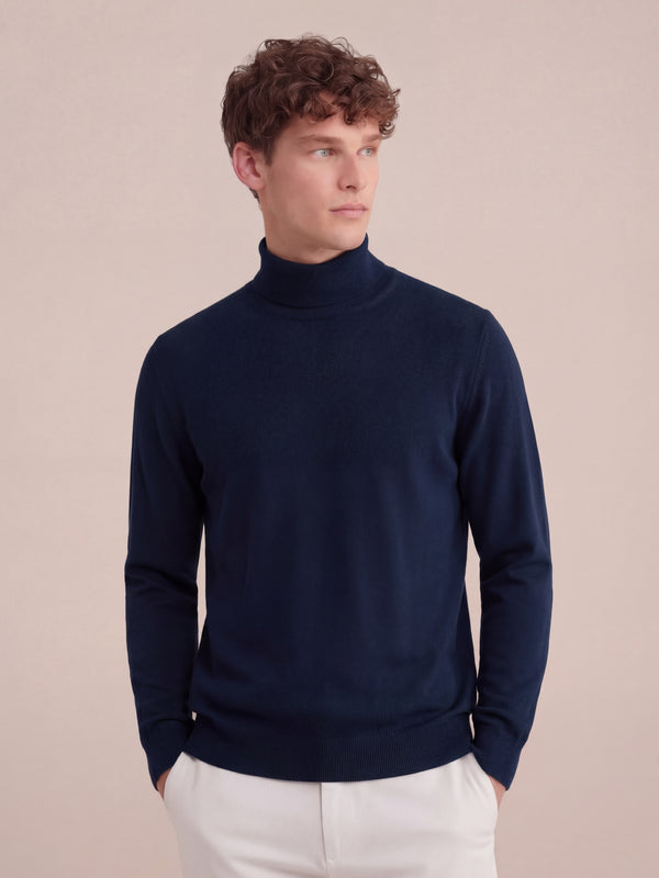 Eterna Cashmere Rollneck Navy Blue