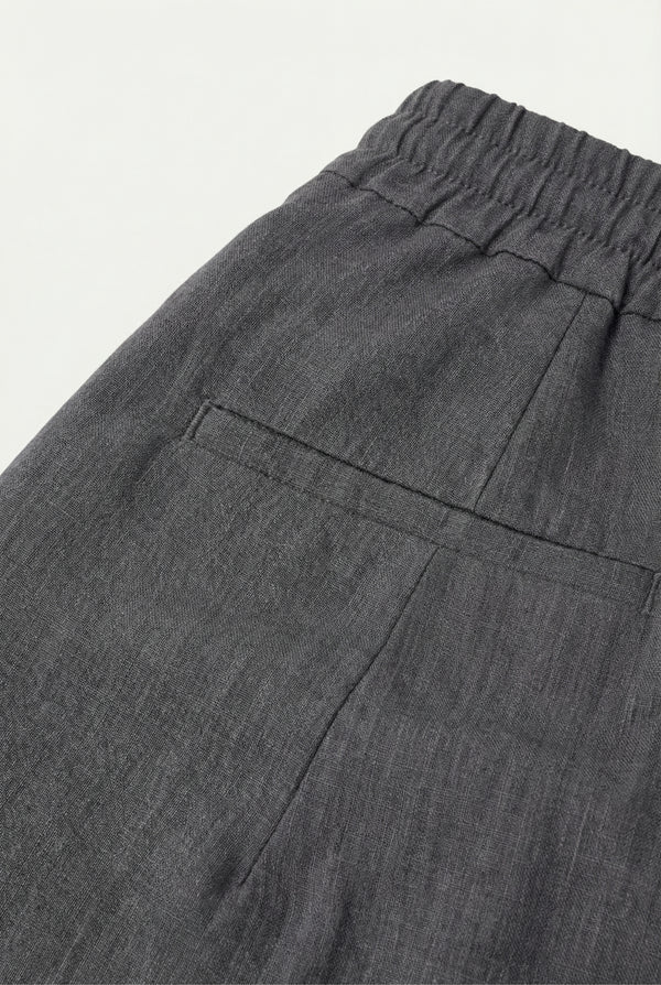 Amalfi Linen Short Grey