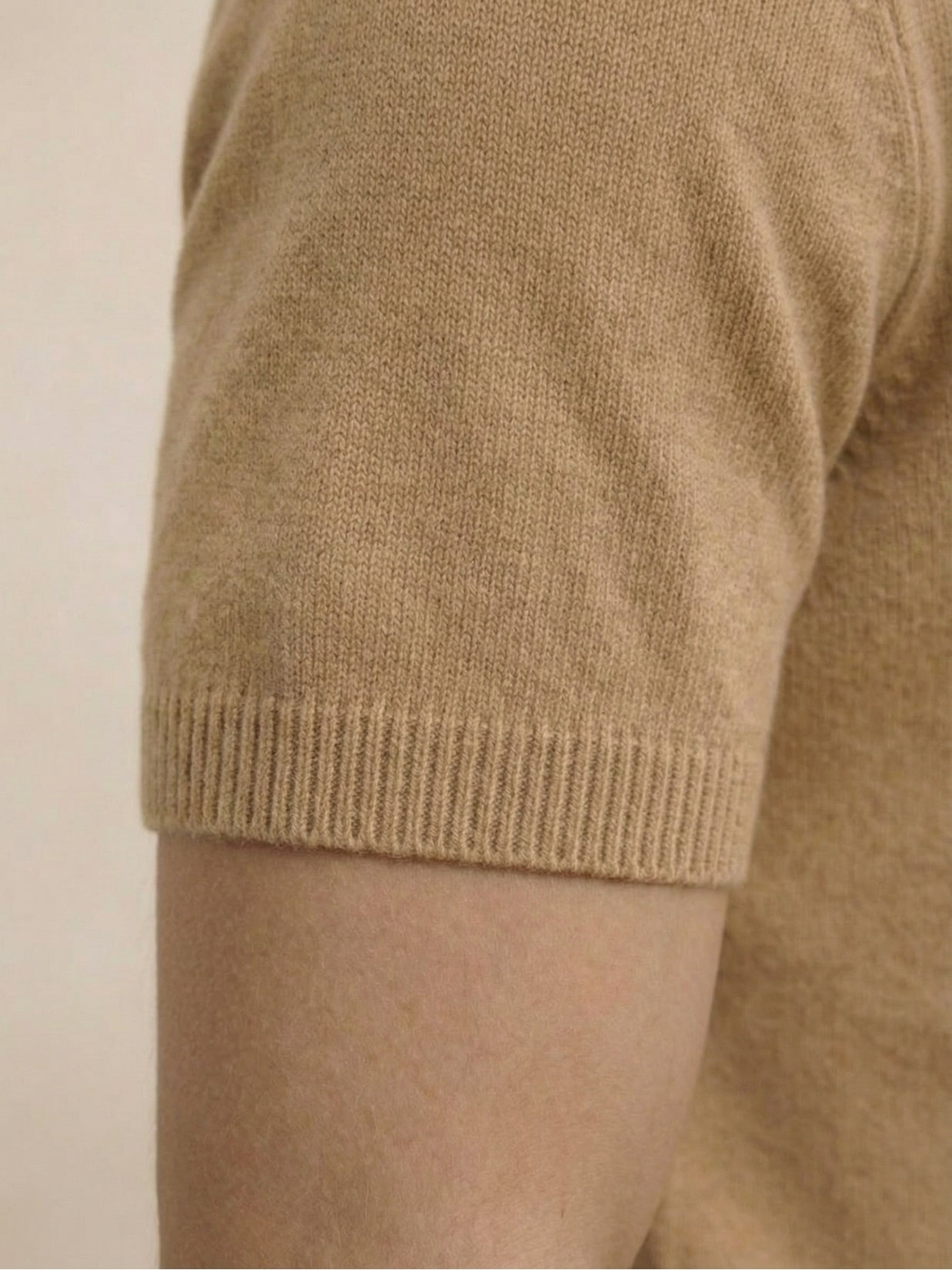 Wool City T-shirt Beige