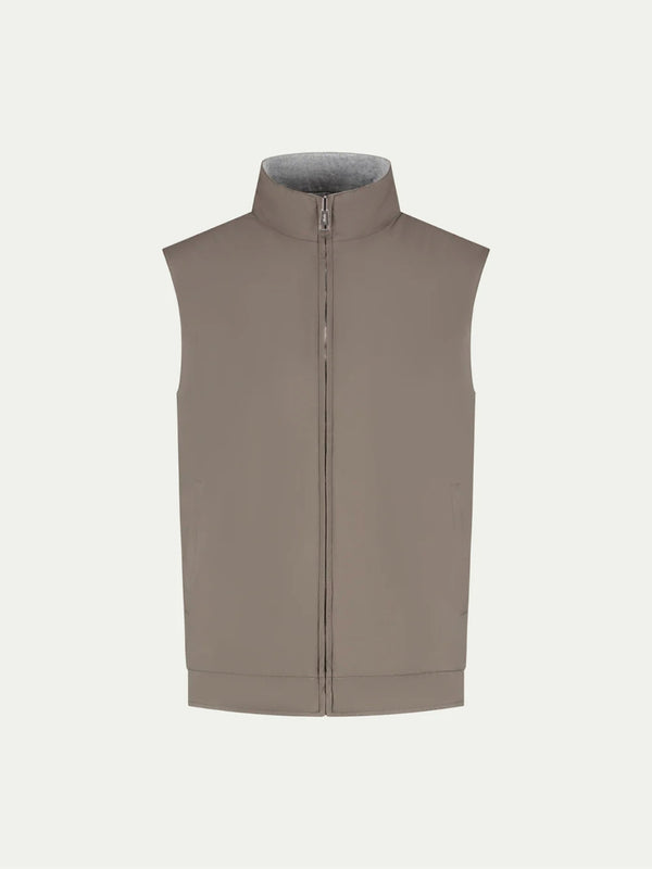 Reversible Resort Body Warmer Ash Grey