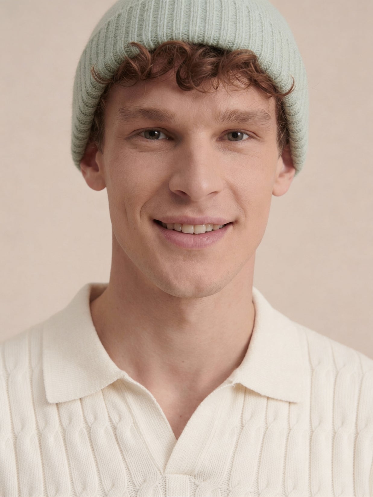 Cashmere Light Green Hat