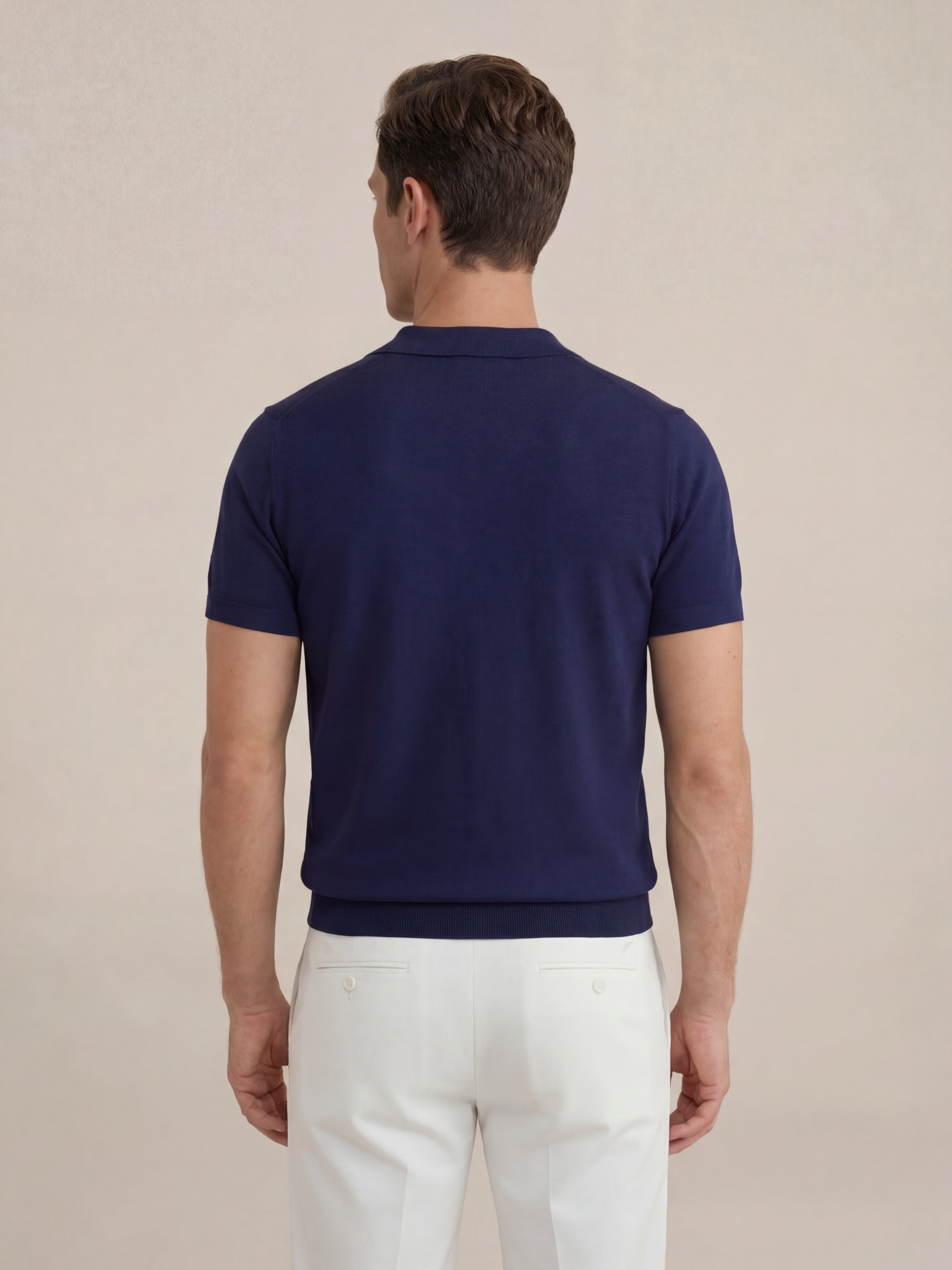 Brera Knit Polo Blue