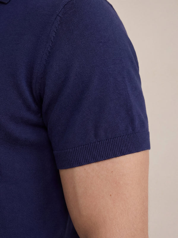 Brera Knit Polo Blue