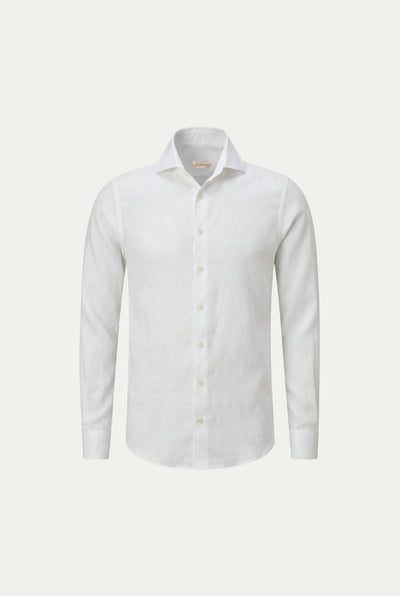 Amalfi Long Sleeve Linen Shirt White