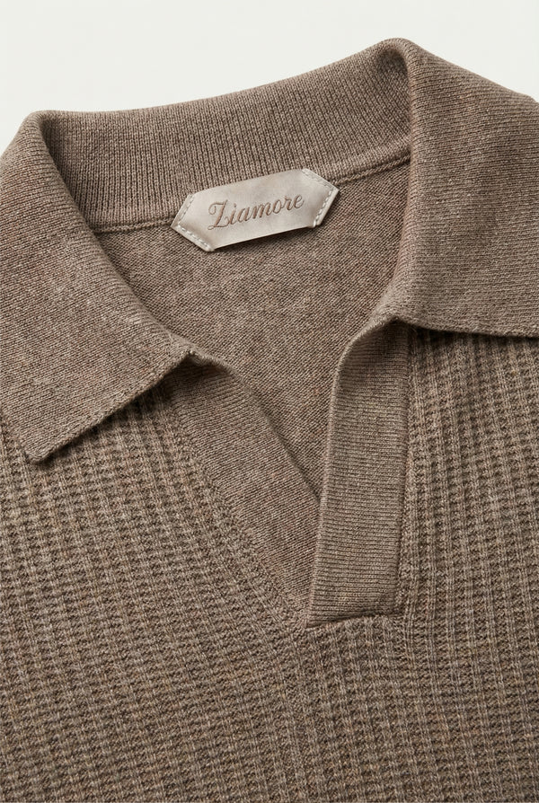 Ravello Knit Polo Taupe