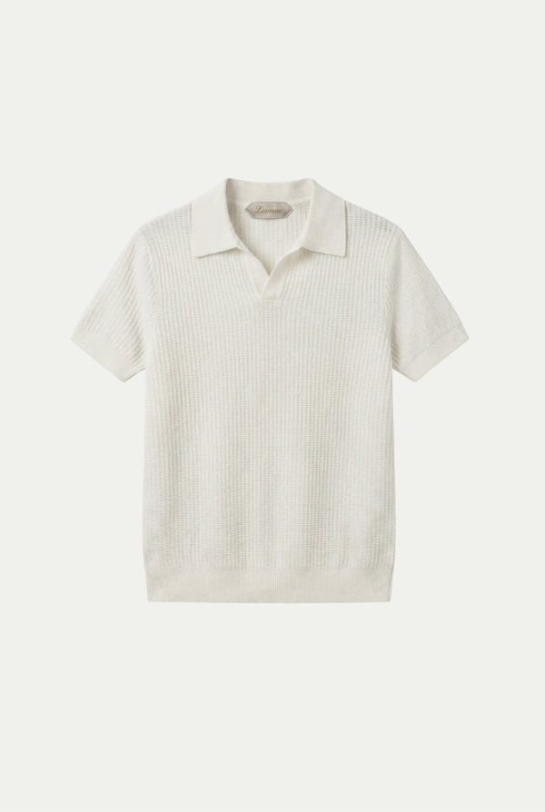 Ravello Knit Polo Cream