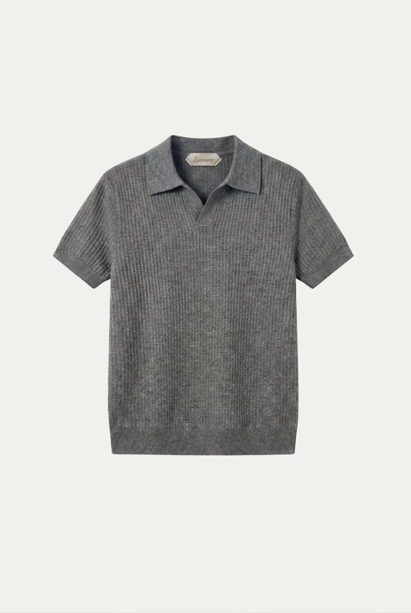 Ravello Knit Polo Grey
