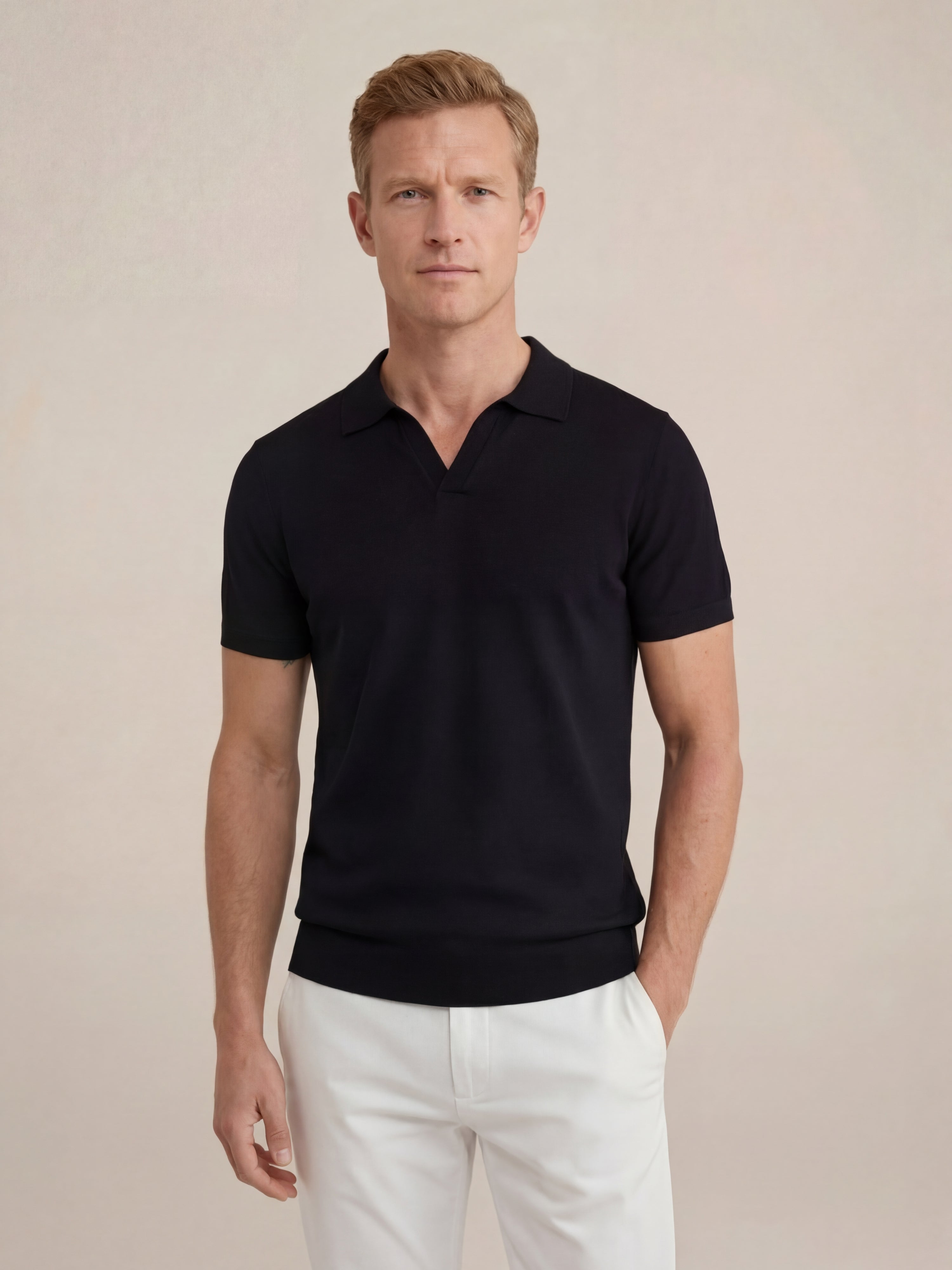 Brera Knit Polo Black