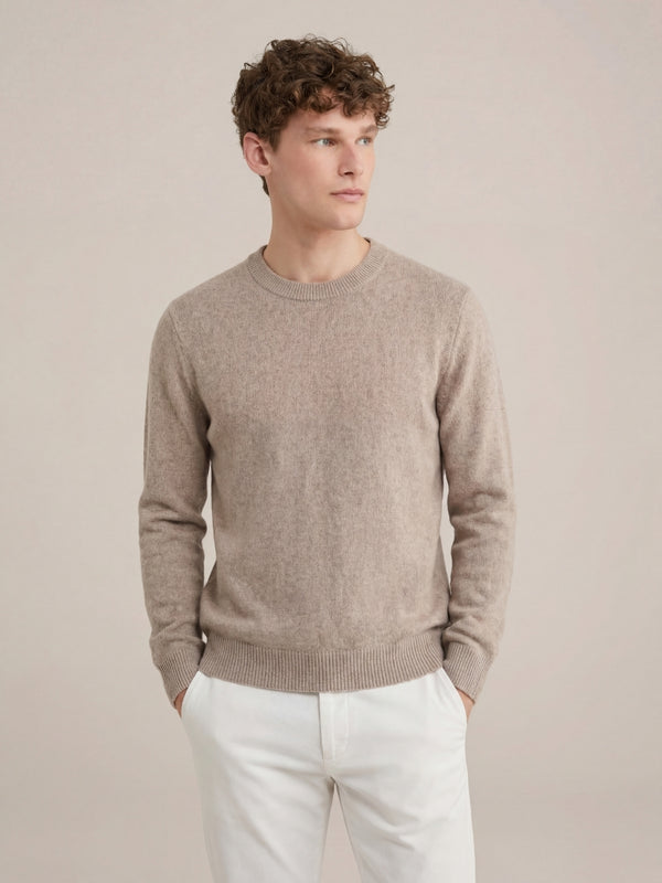 Laurenti cashmere crewneck Beige