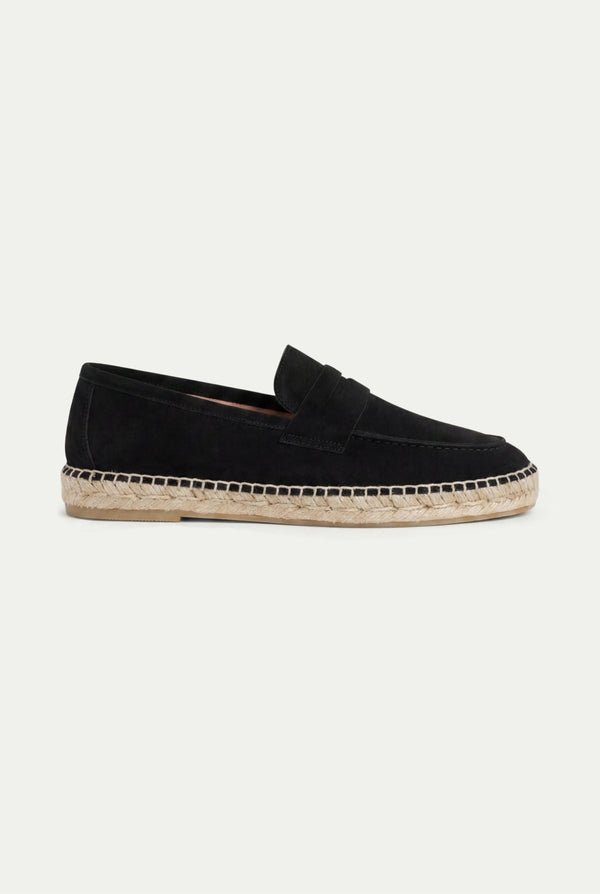 Capri Suede Loafer Black