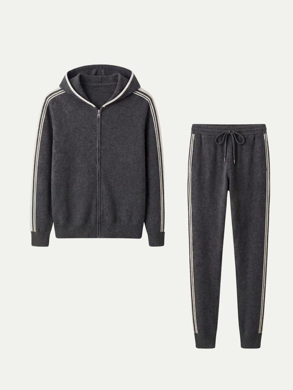 Ziamore Cashmere Tracksuit Dark Grey