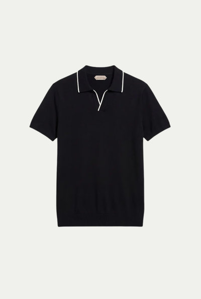 Paraggi Knit Polo Black