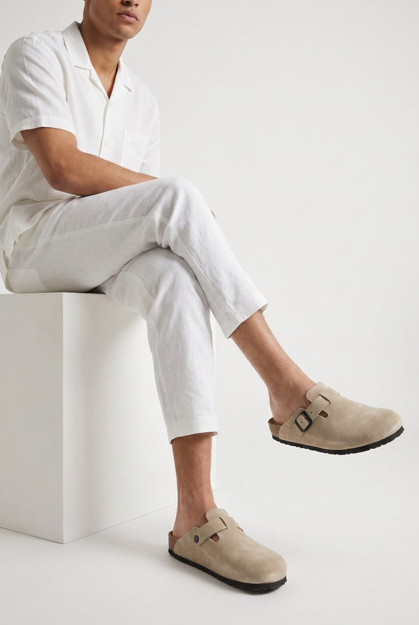 Oslo Suede Clog Sand