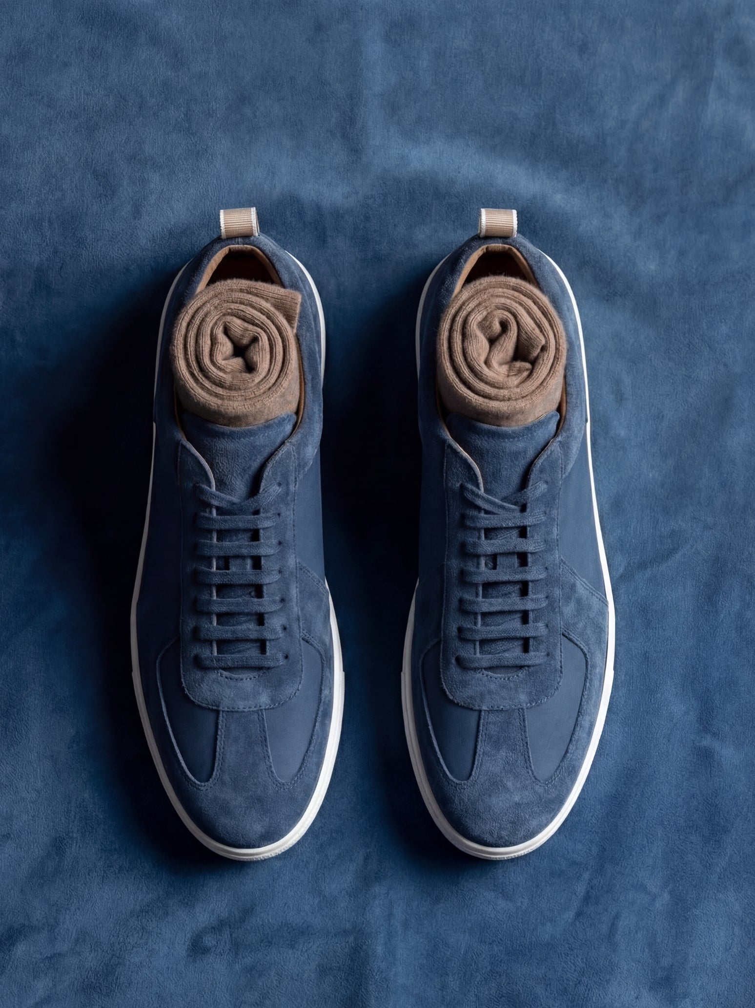 Amalfi Suede Sneaker Army Blue