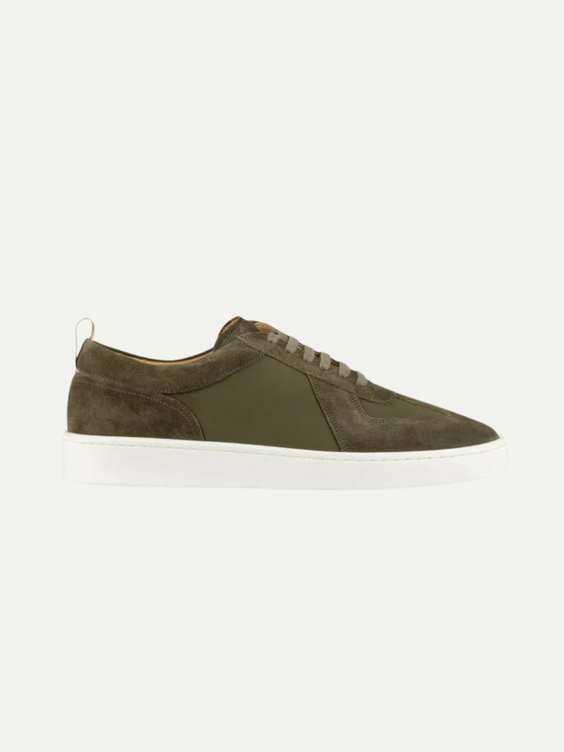 Amalfi Suede Sneaker Army Olive Green