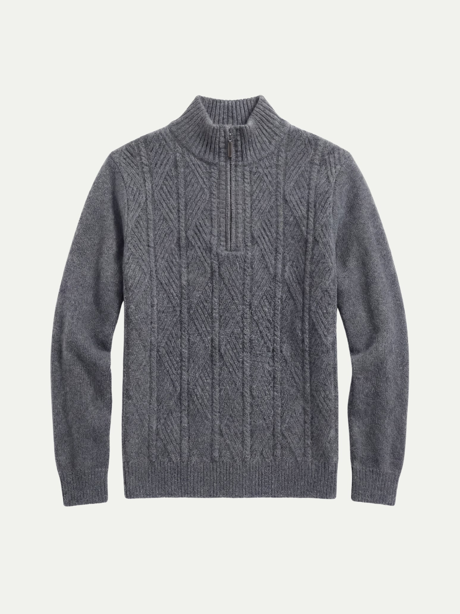 Argentario Half-Zip Knit Grey