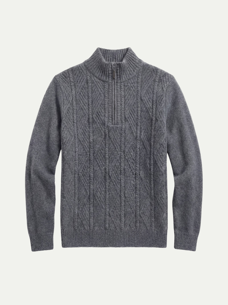 Argentario Half-Zip Knit Grey
