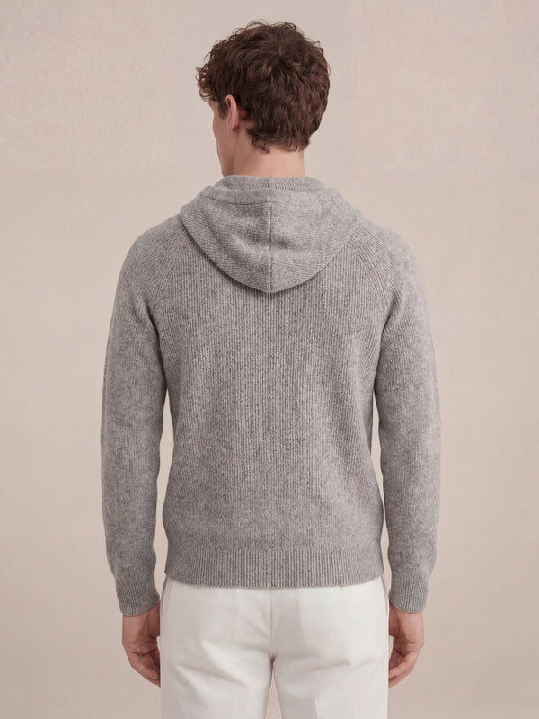 Cortina Knit Hoodie Grey