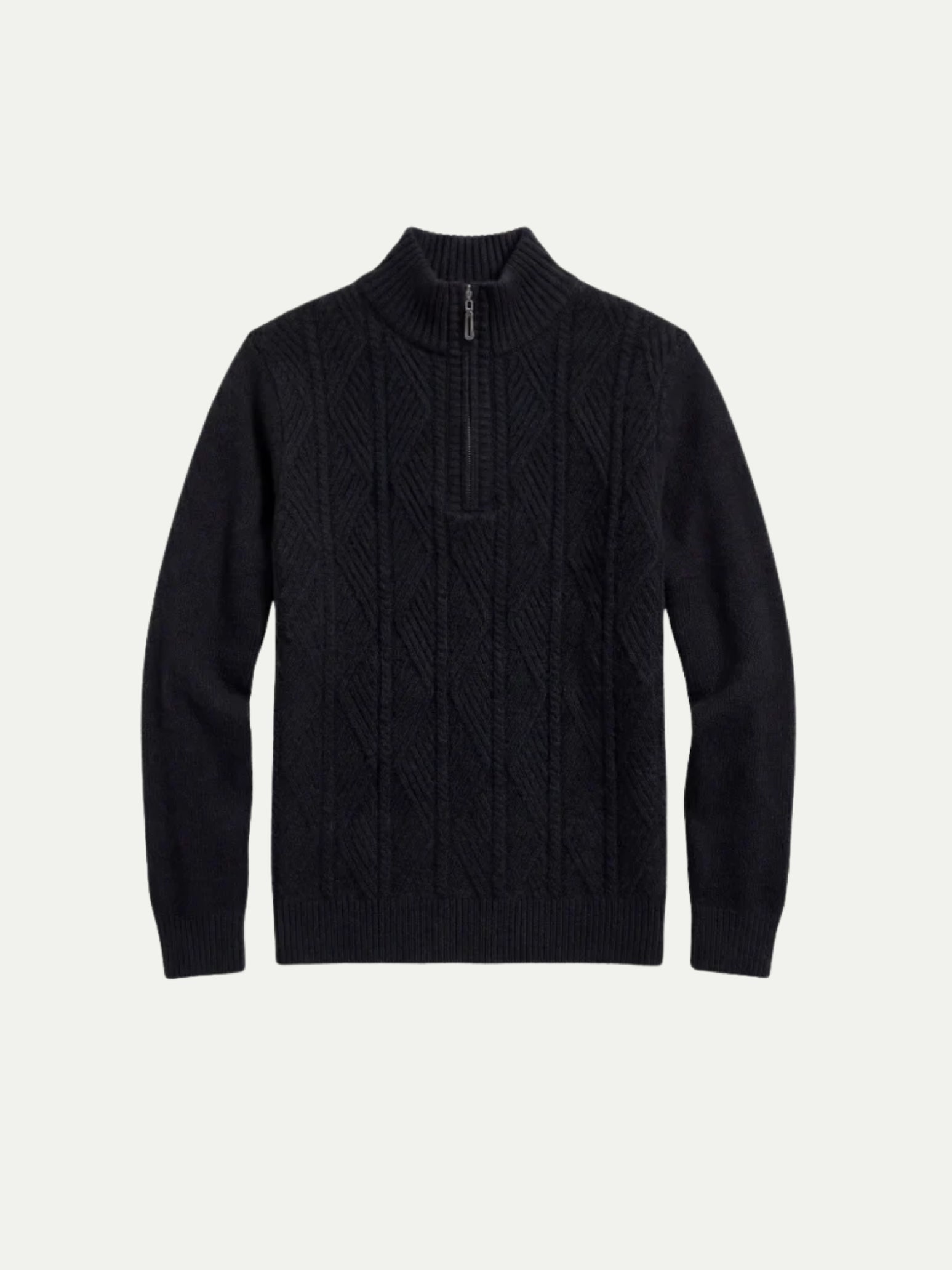 Argentario Half-Zip Knit Black