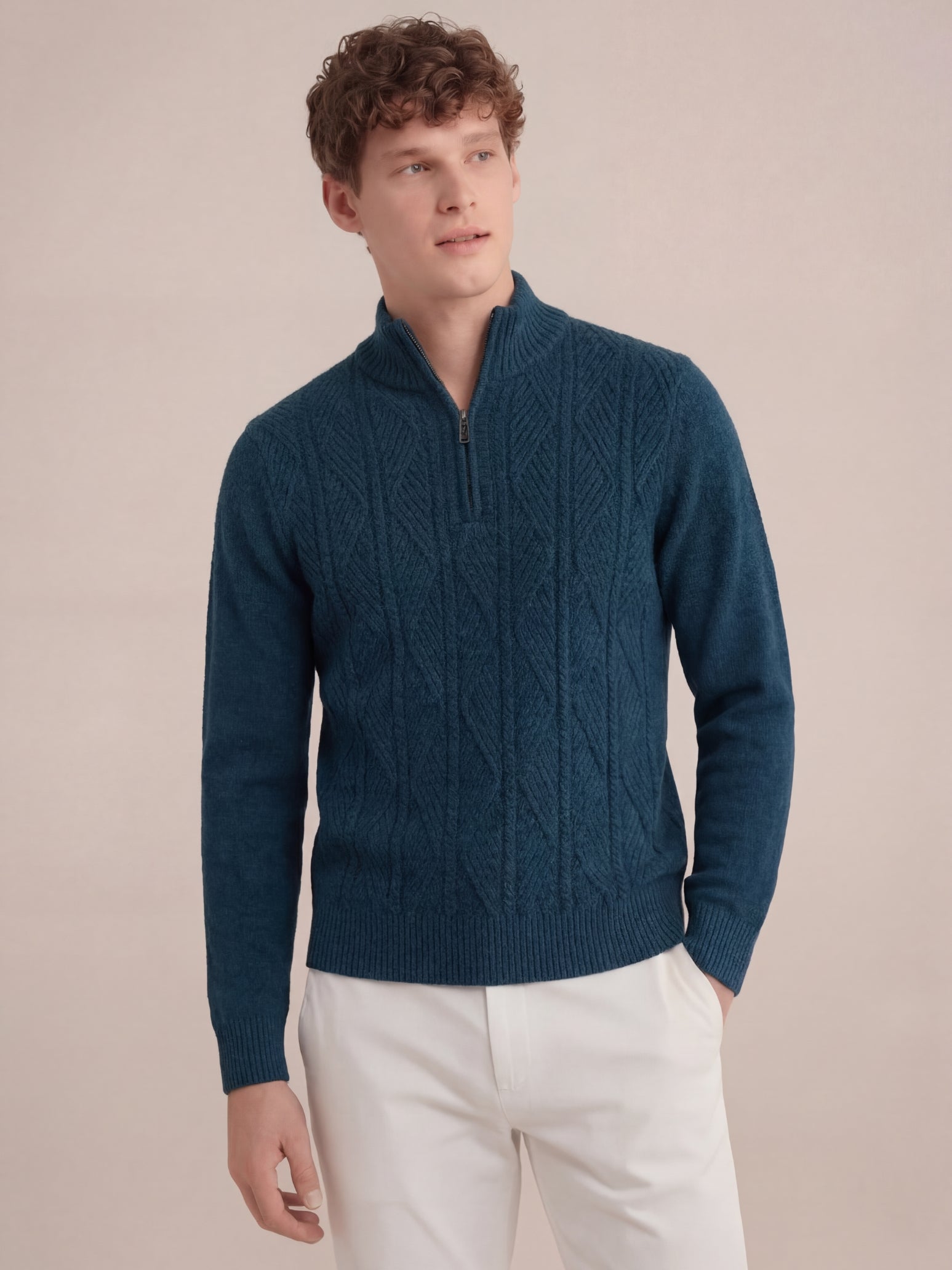 Argentario Half-Zip Knit Navy