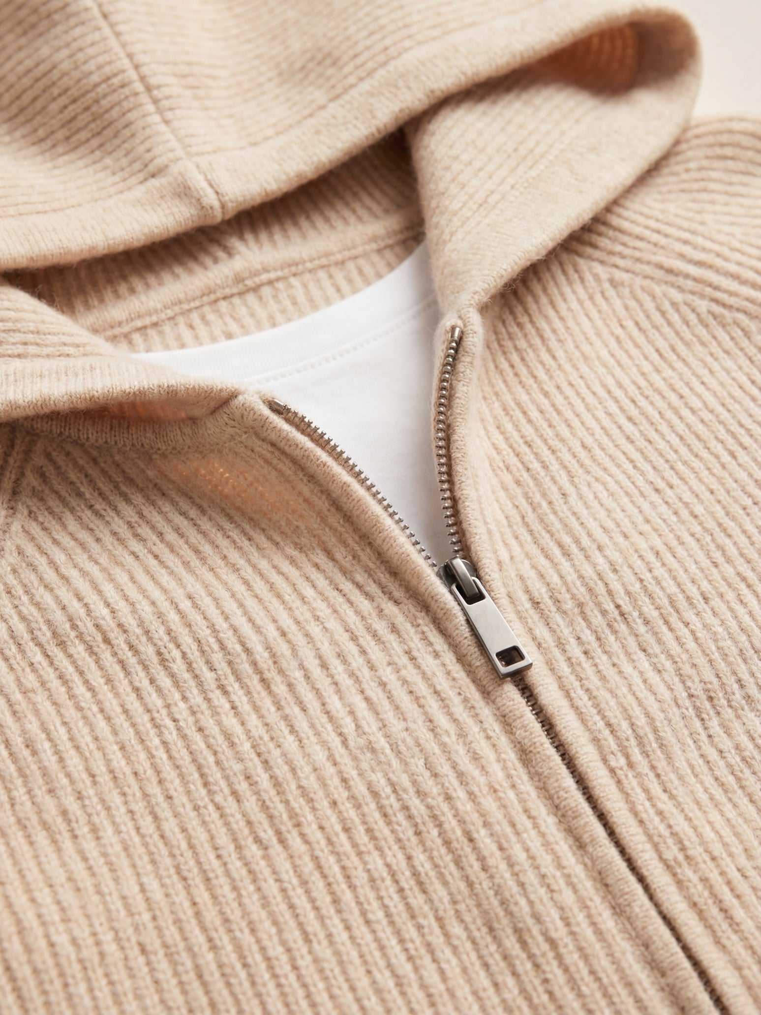 Cortina Knit Hoodie Beige