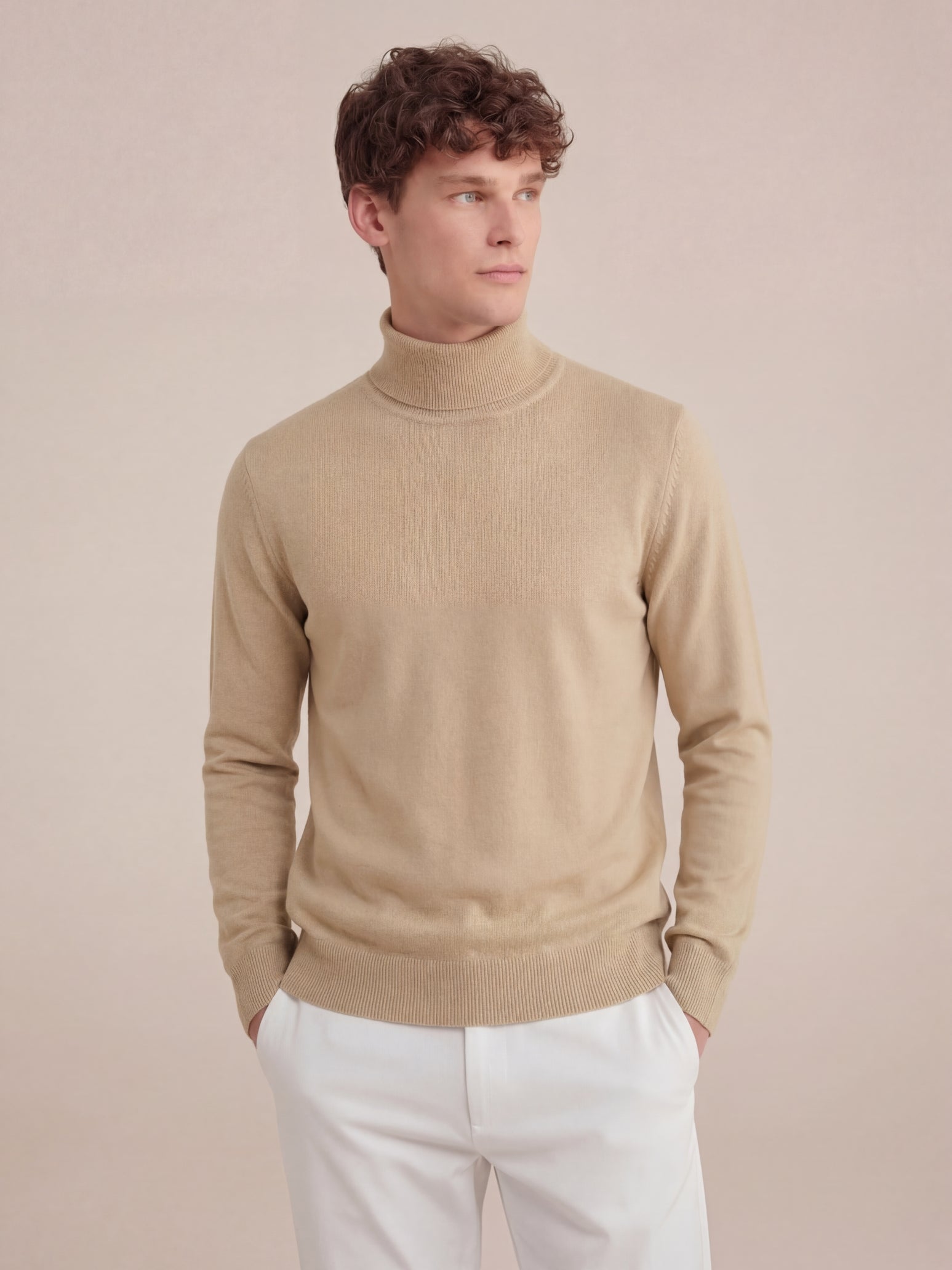 Eterna Cashmere Rollneck Beige