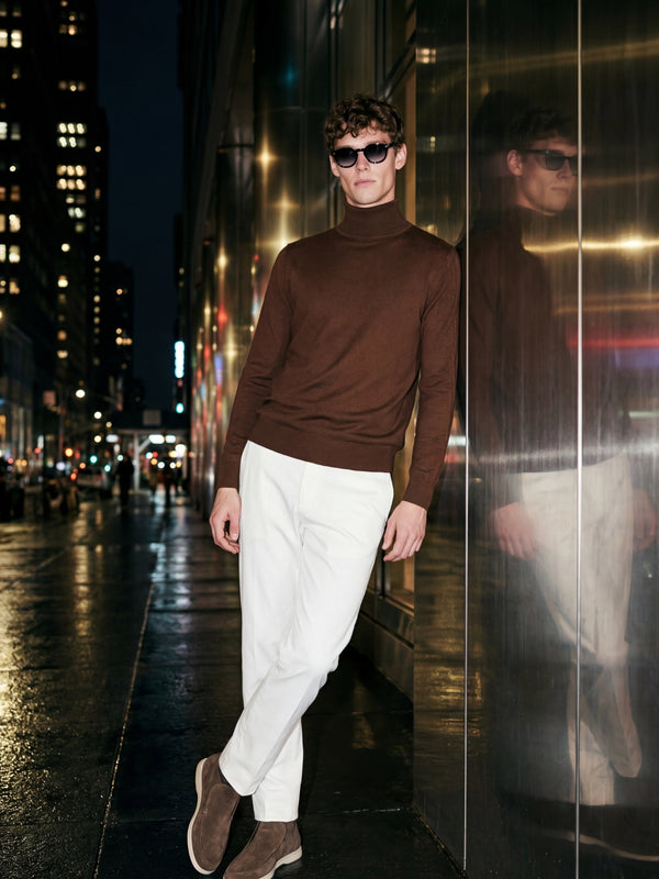 Eterna Cashmere Rollneck Brown