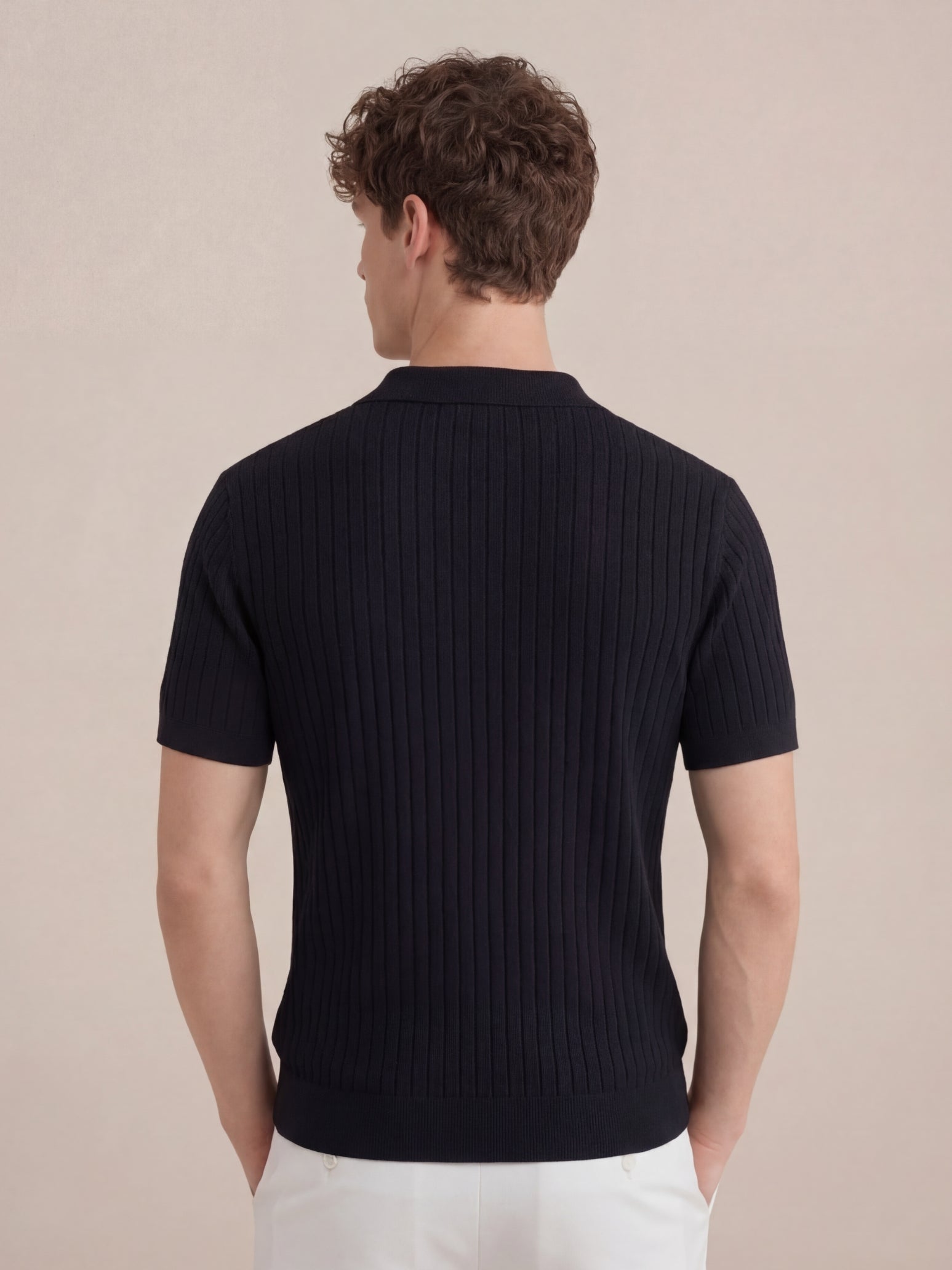 Capri Knit Polo Black