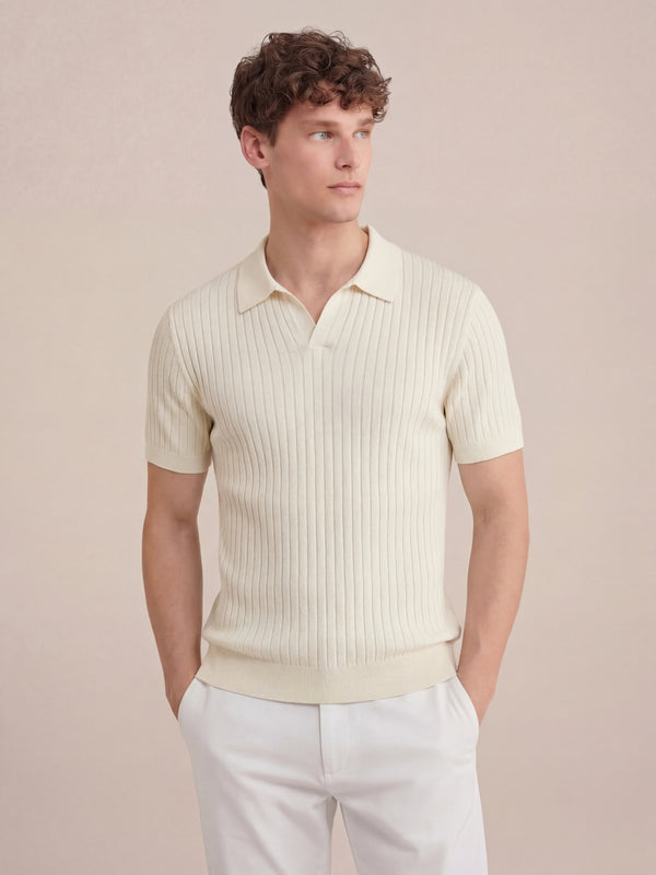 Capri Knit Polo Beige