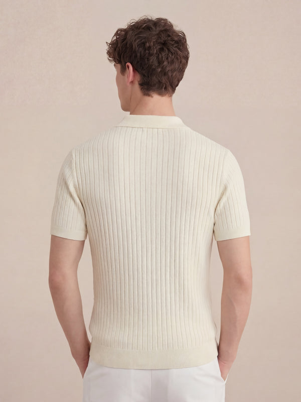 Capri Knit Polo Beige