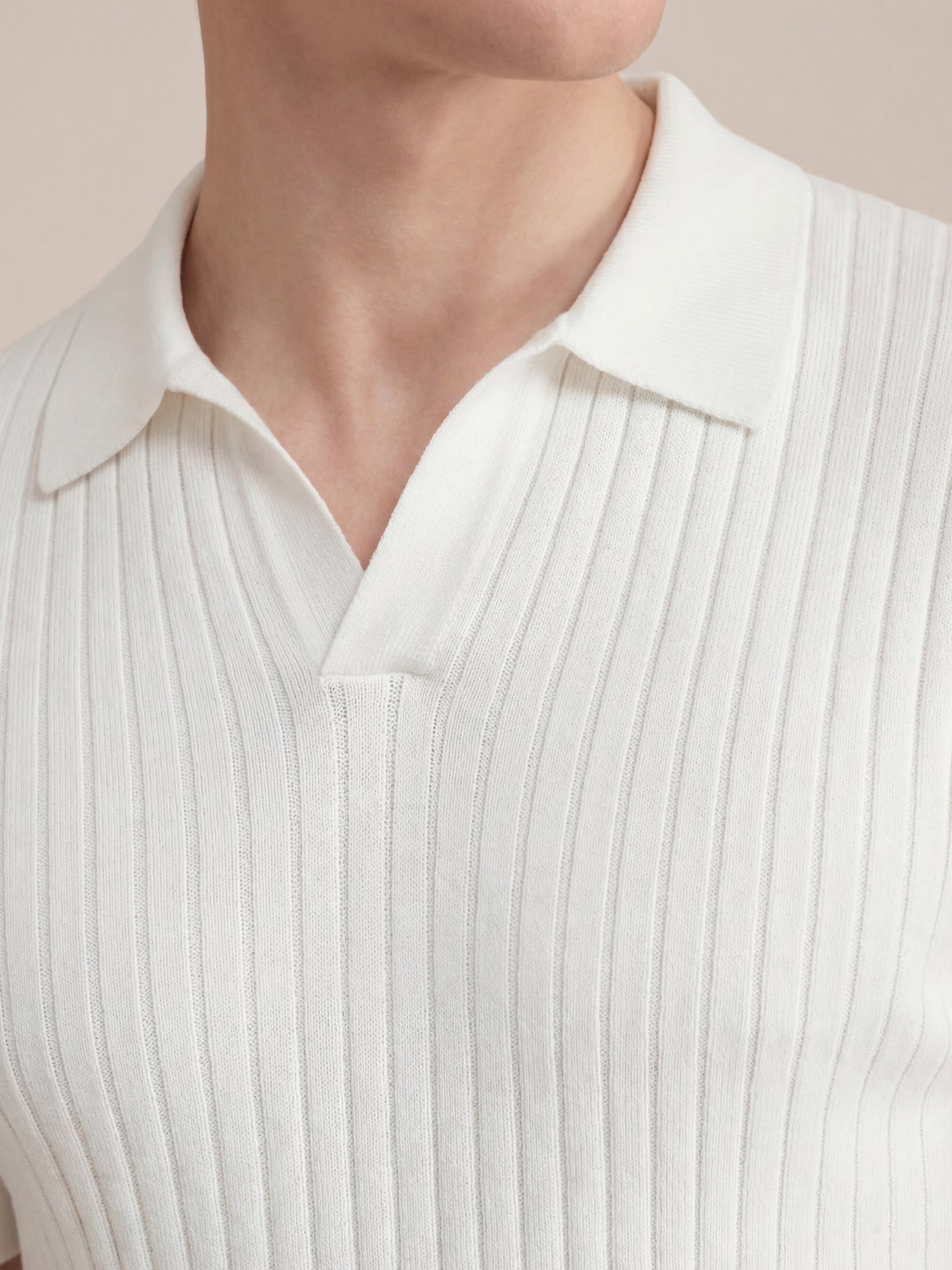 Capri Knit Polo White