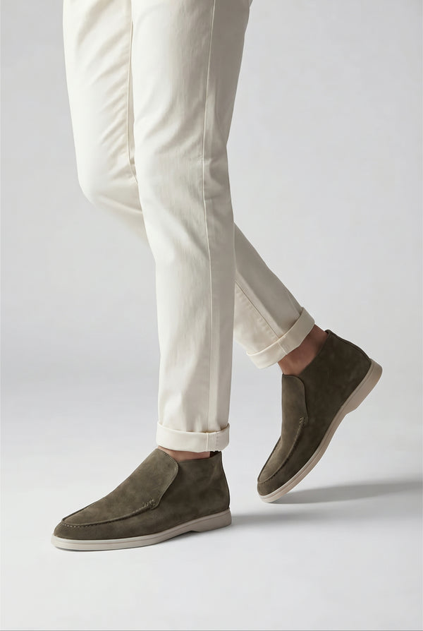 Amalfi Suède City Loafer Dark Taupe