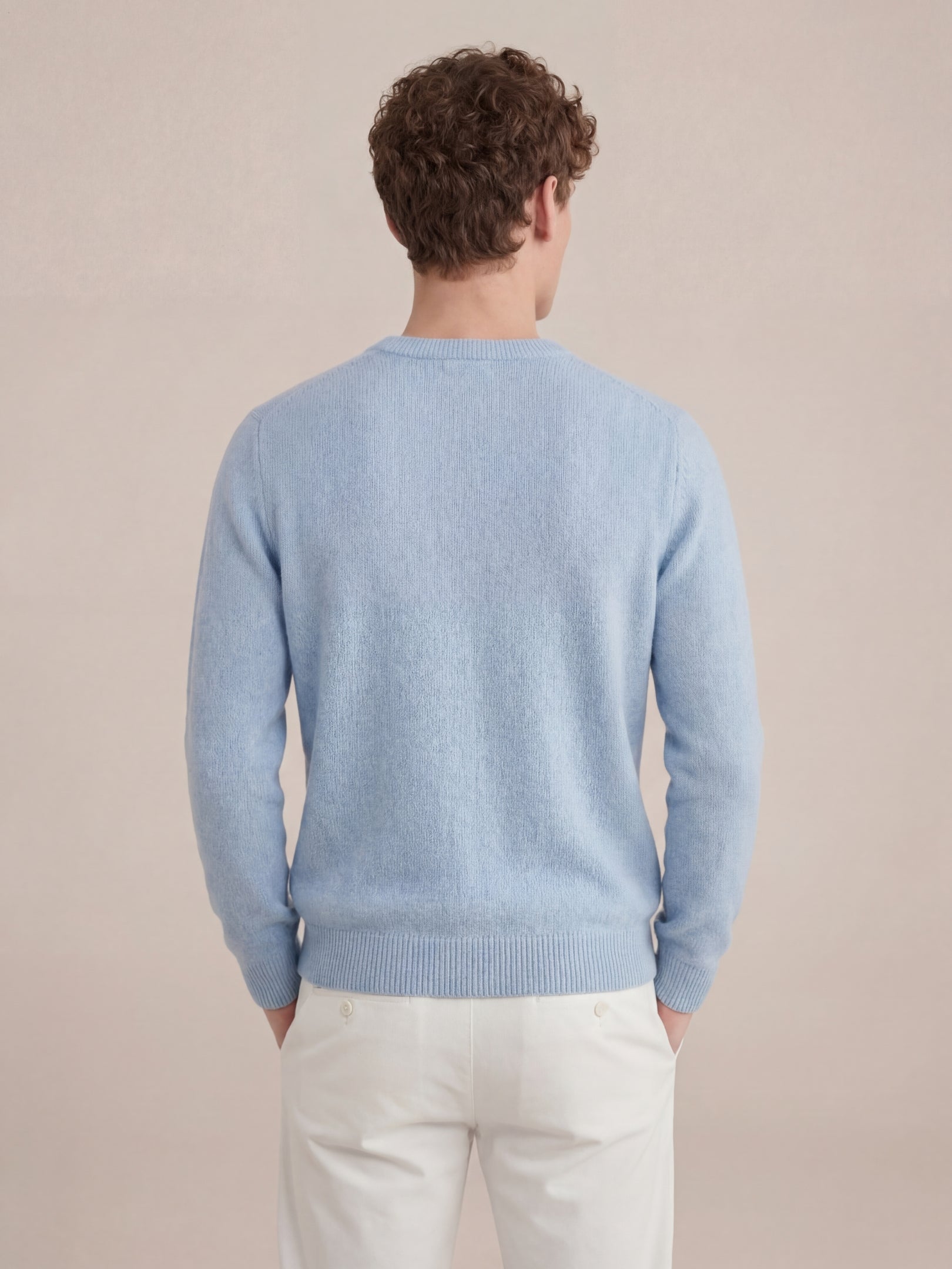 Laurenti cashmere crewneck Baby blue