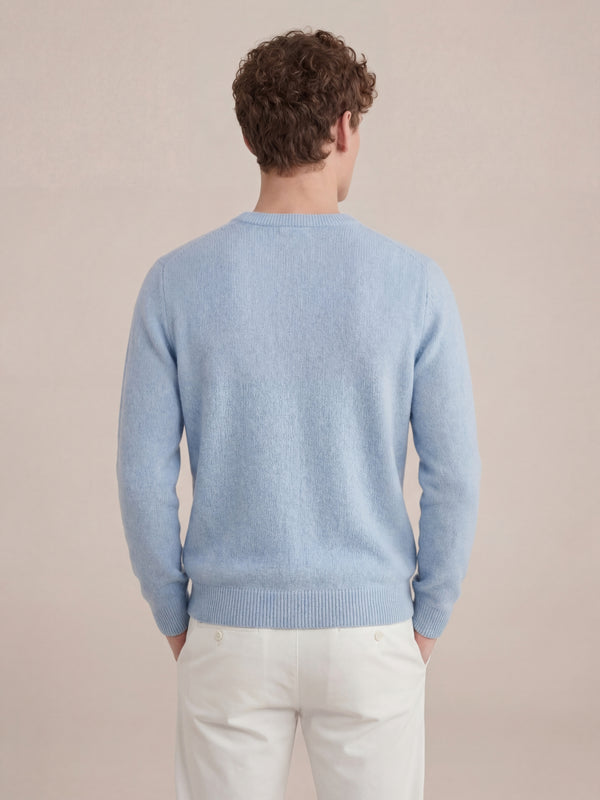 Laurenti cashmere crewneck Baby blue