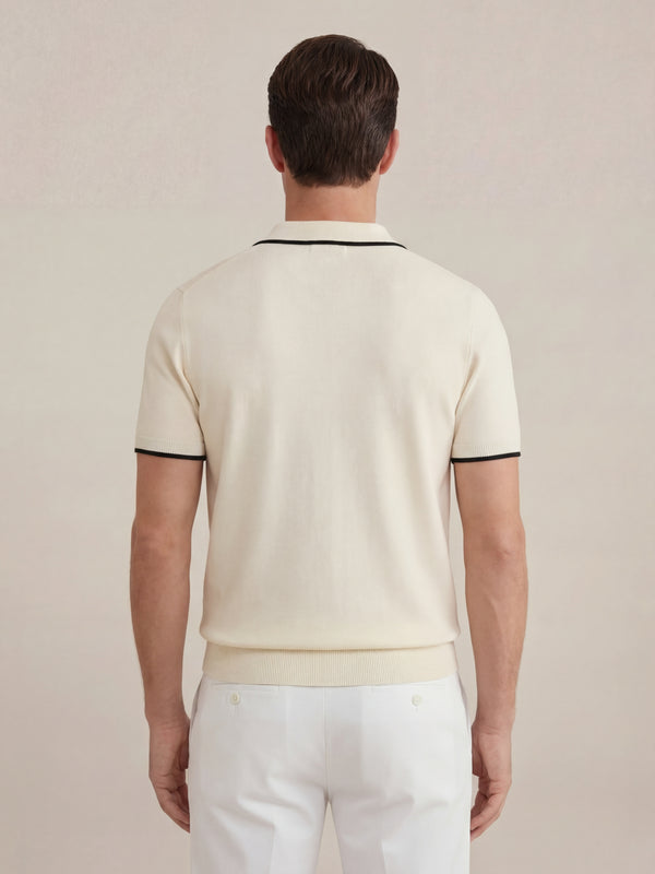 Paraggi Knit Polo Beige