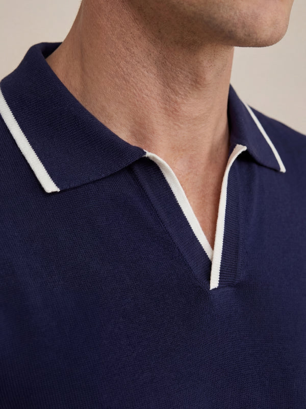Paraggi Knit Polo Navy