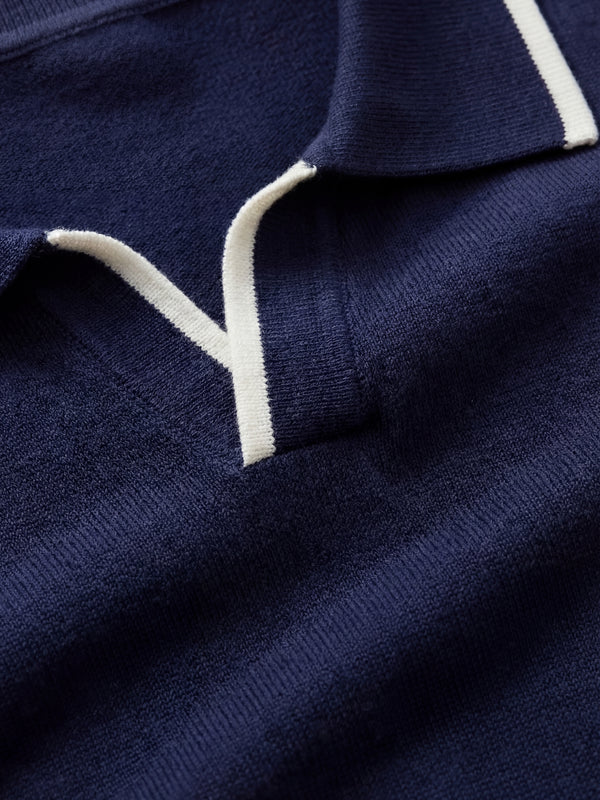 Paraggi Knit Polo Navy