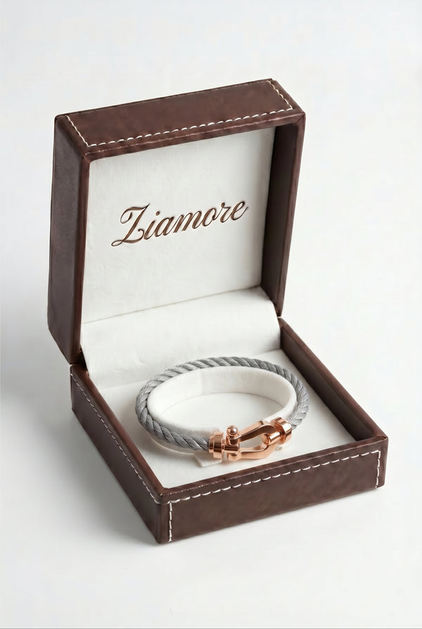 Ziamore Yacht Bracelet Grey/Rose Gold