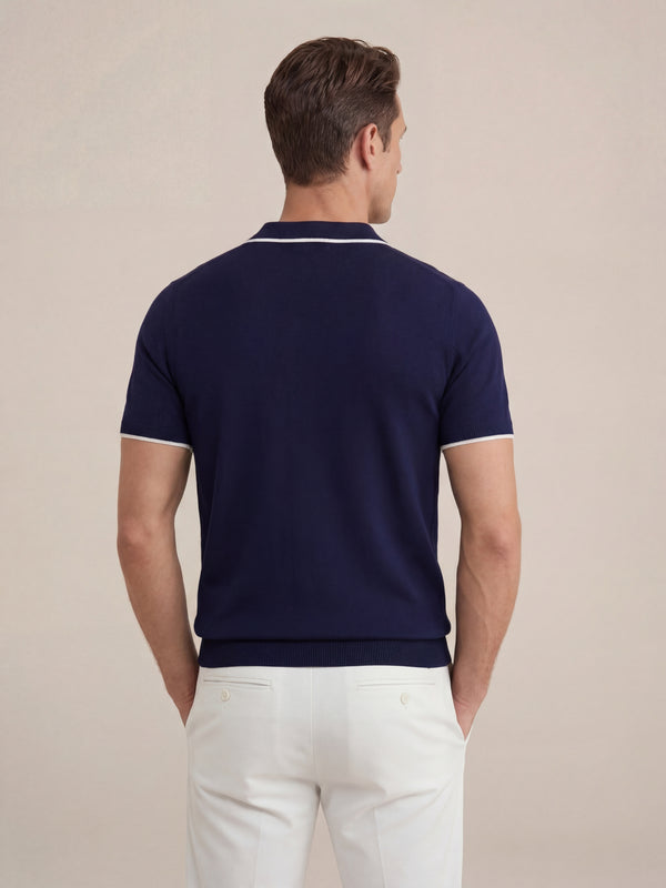 Paraggi Knit Polo Navy