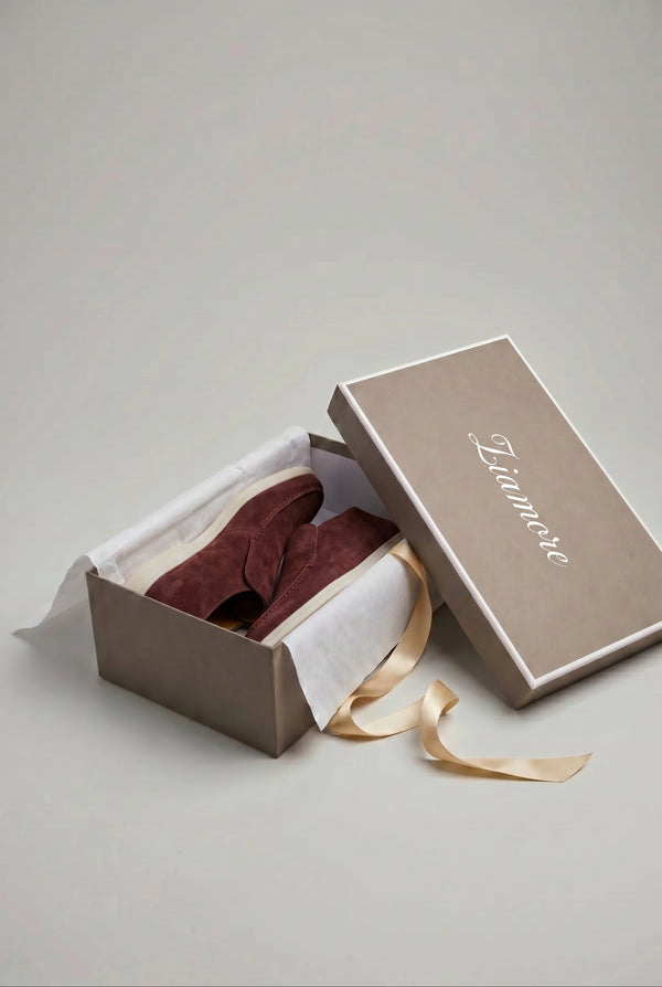 Amalfi Suède City Loafer Burgundy
