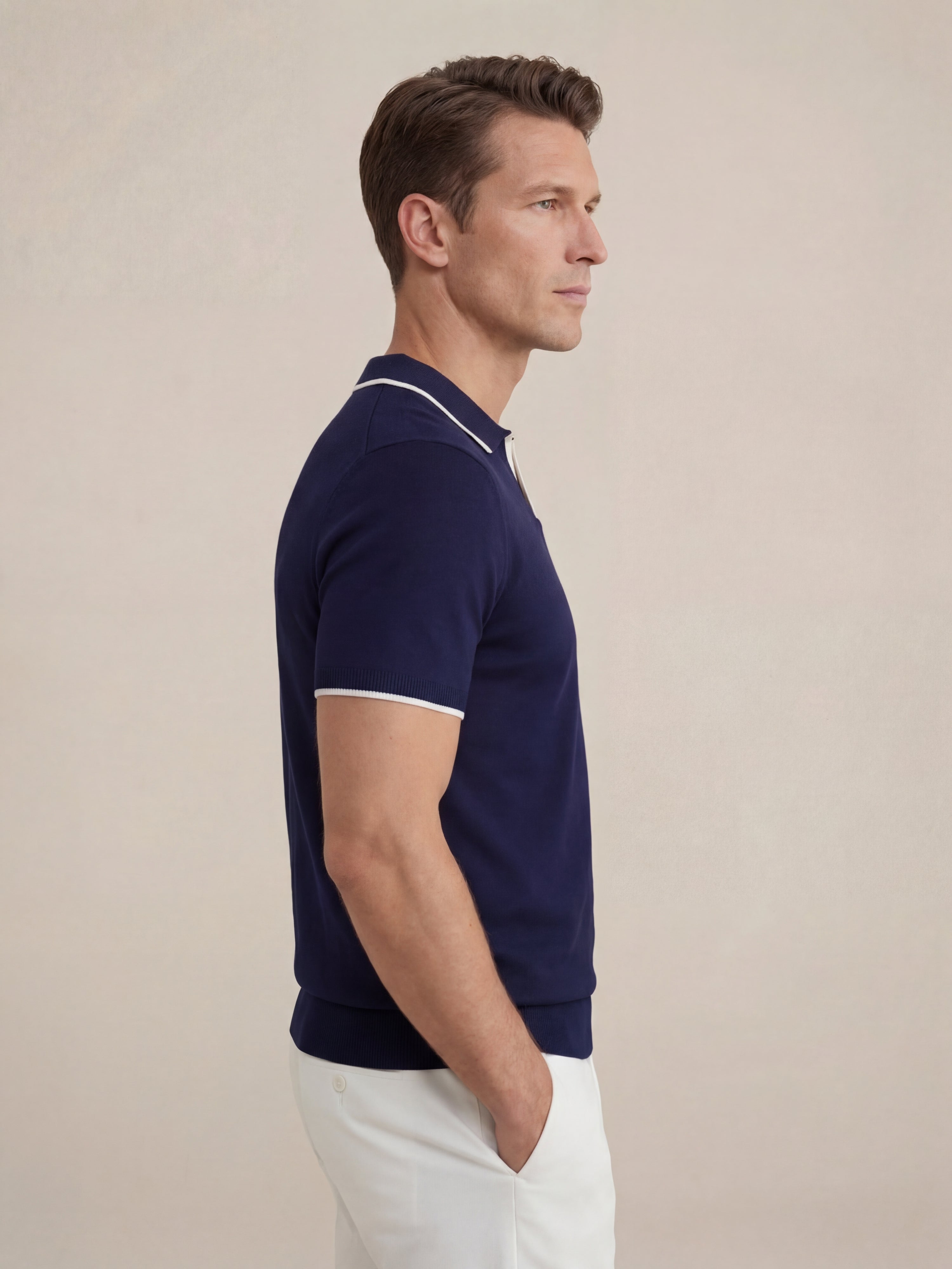 Paraggi Knit Polo Navy